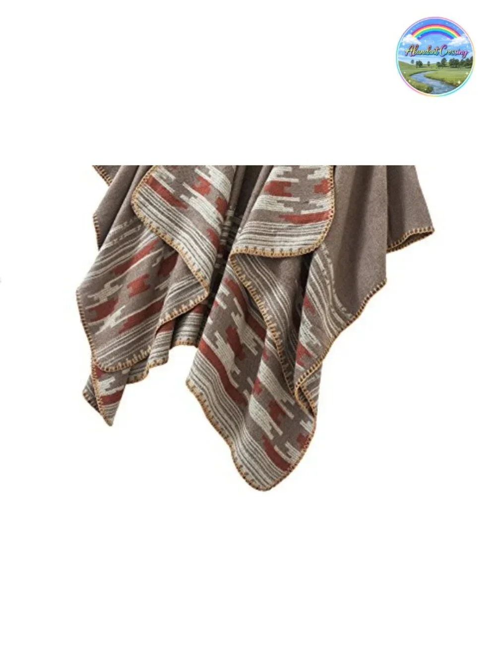 Heavyweight Polyester Sleeveless Knit Poncho Cape Wrap
